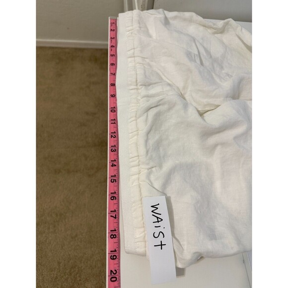 Ellen Tracy Womans Pull On 100% Linen Trousers Size XL Beachy Vacay Travel Boho - Picture 10 of 13